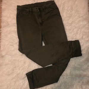 Army green skinny jeans urban outfitters